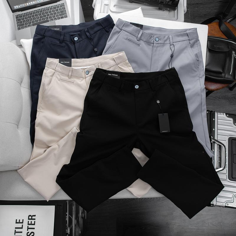Quần Dài Kaki Vân Vảy Cá Nam Dáng Slim Fit, Mềm Mịn - PaulThomas Menswear Pants 7