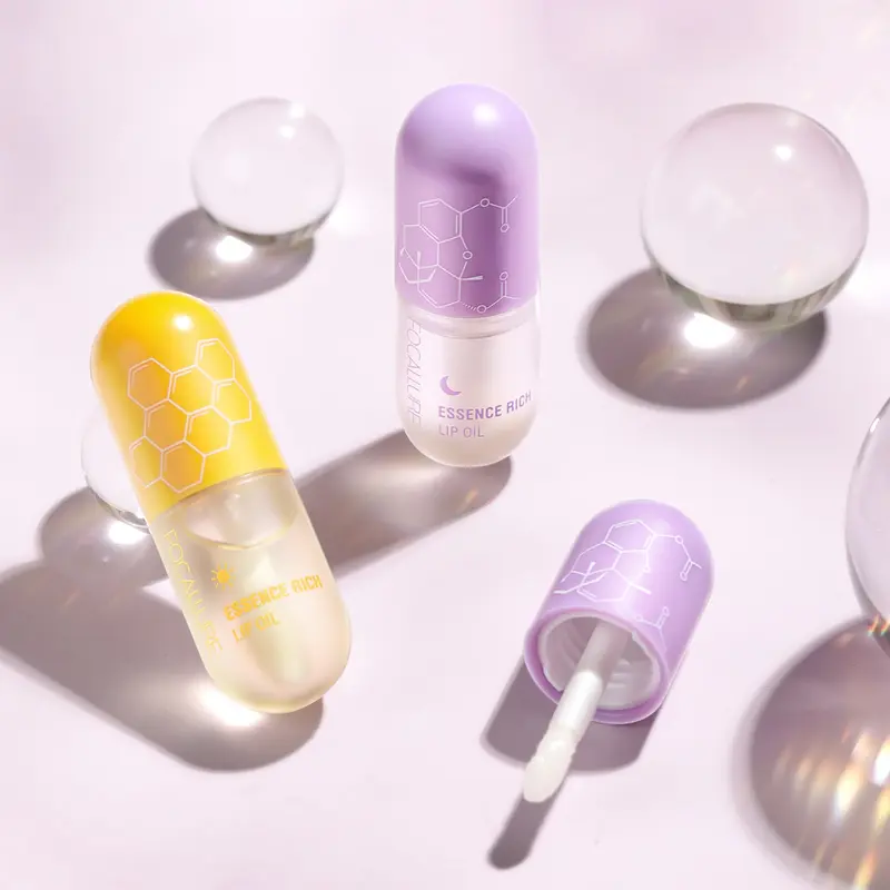 [Official] FOCALLURE Pure Natural Lip Oil Day & Night Moisturized Repaired Lip Treatments 4