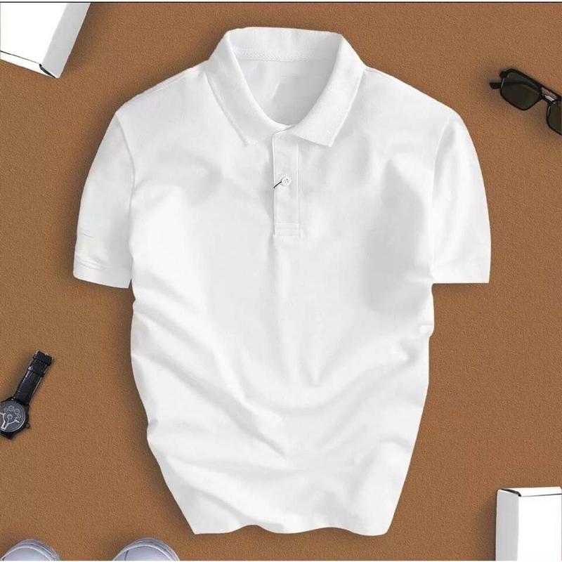Áo Polo Nam Trơn Basic Chất Liệu Poly Thấm Hút Mồ Hôi Menswear Shirt