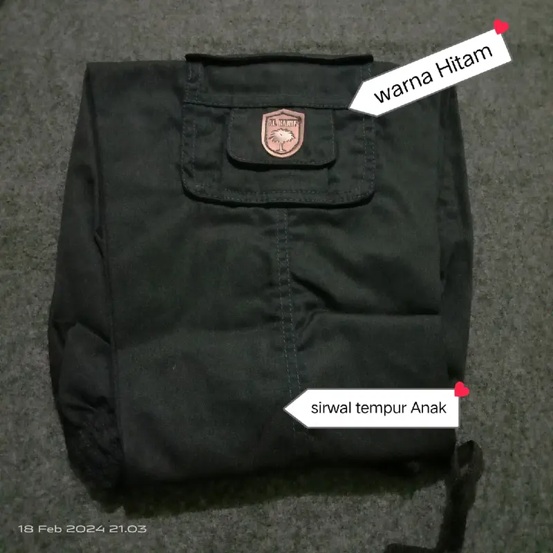 Sirwal Tempur Anak bahan Drill untuk usia 7-12 tahun/ Santai 2