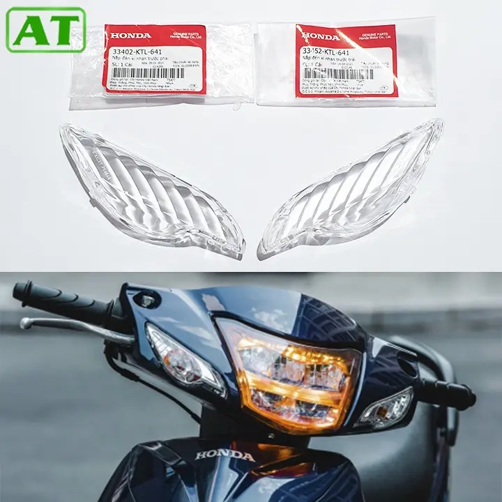 Nắp Đèn Xi Nhan Trước Wave 100 Wave 110 Nhựa Trong Chính Hãng Honda