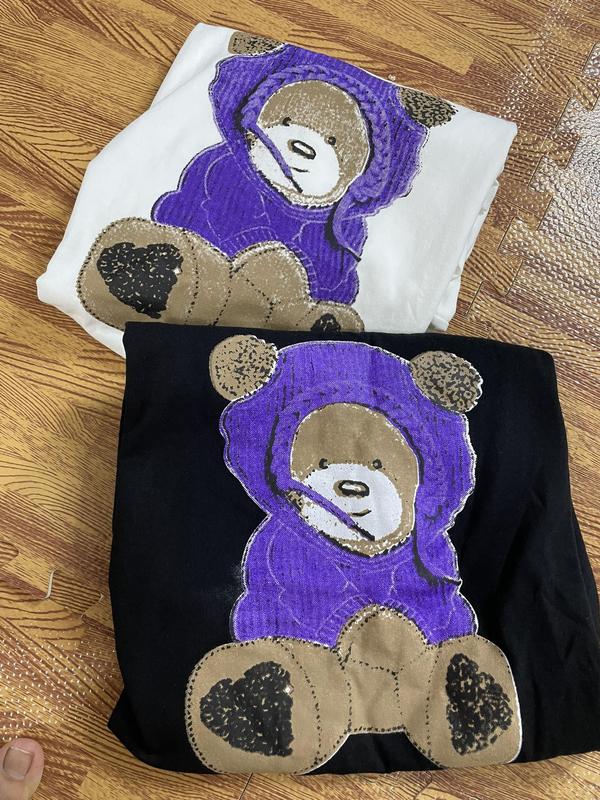 Áo thun nữ unisex tay lỡ form rộng chất cotton khô 3158 in hình M627