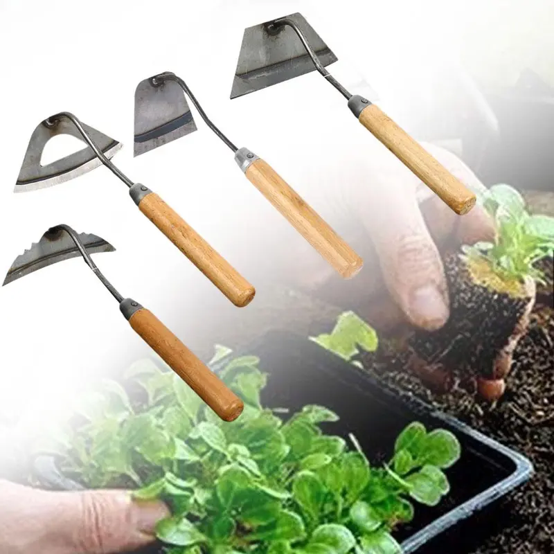 Dụng Cụ Chăm Sóc Vườn, Cuốc Nong Trang Trại Nhỏ Làm Bằng Thép, Rake Xẻ Rau, Xẻng, Thích Hợp Để Trồng Cây, I6G3 7