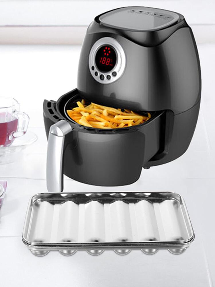 Product Introduction of Khuôn Xúc Xích, 6 Ngăn, Có Thể Hấp, Khuôn Xúc Xích Nướng, Cầm Tay, Chống Dính, Làm Bằng Thép Không Gỉ, Thủ Công, Thích Hợp Sử Dụng Tại Nhà 18