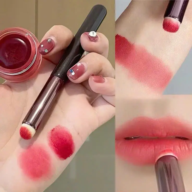 TẶNG 1 Cọ môi, cọ tán son môi Trang Điểm Môi Đầu Tròn Không Nhòe Mini Tiện Dụng
