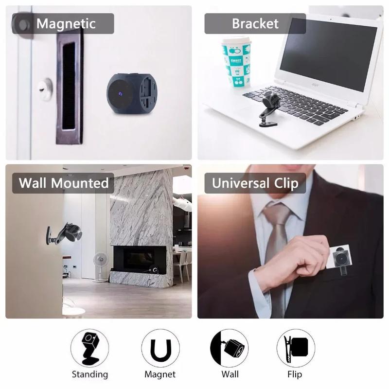 Body Mini Camera Portable 1080P HD Night Vision Video Recorder Wide Angle Motion Detection Magnet Loop Recording Espia Cameras 3