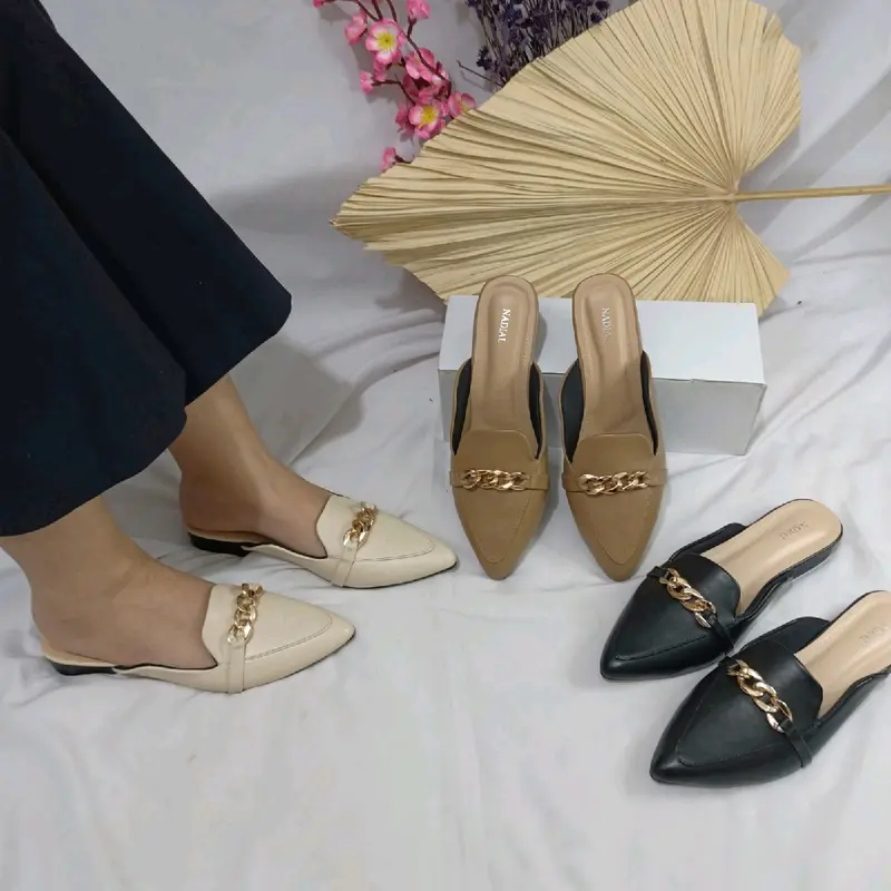 Kasual Sendal Wanita Tali Rante Shoes - 4