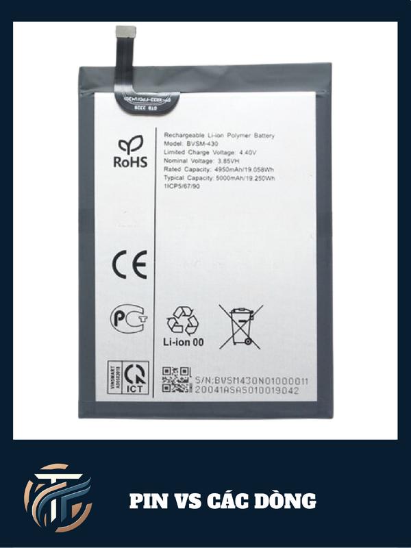 PIN VSMART JOY3/LIVE 4/ V430A (KÈM KEO VÀ TUA VÍT)