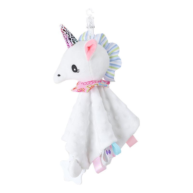 Product Introduction of Cute Cartoon Animal Comfort Cloth, 0-year-old Baby Comfort Toy Comfort Cloth with Doll Comfort Cloth 7