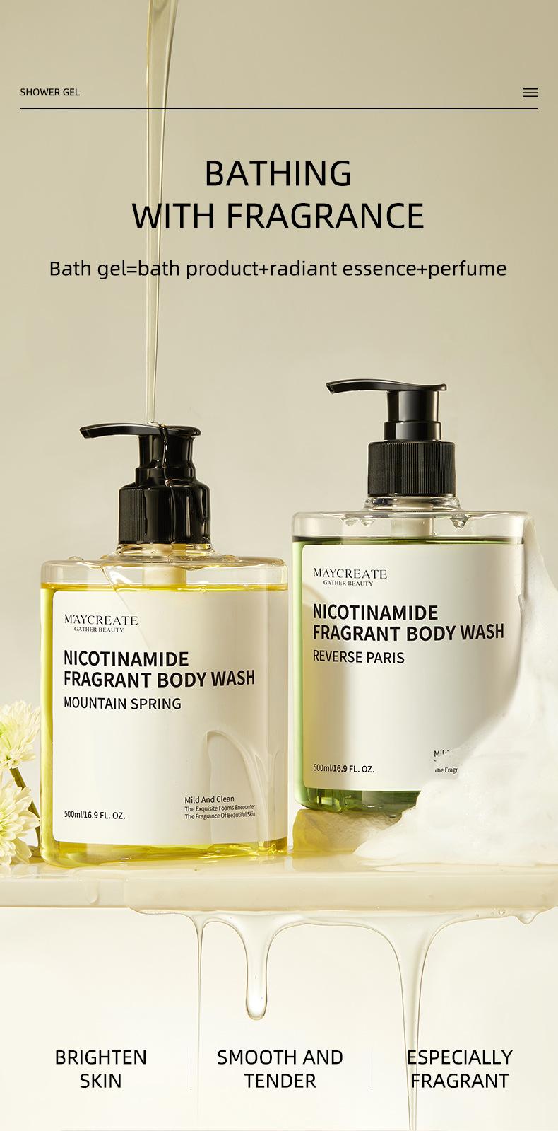 Product Introduction of Niacinamide Shower Gel 500ML body  moisturizers steel  soap original  underarm  brightening  cream minyak  merah kojic  acid  soap keisha  white  soap keisha  white  soap varicose  veins  cream sabun  sertu sabun  sate 0