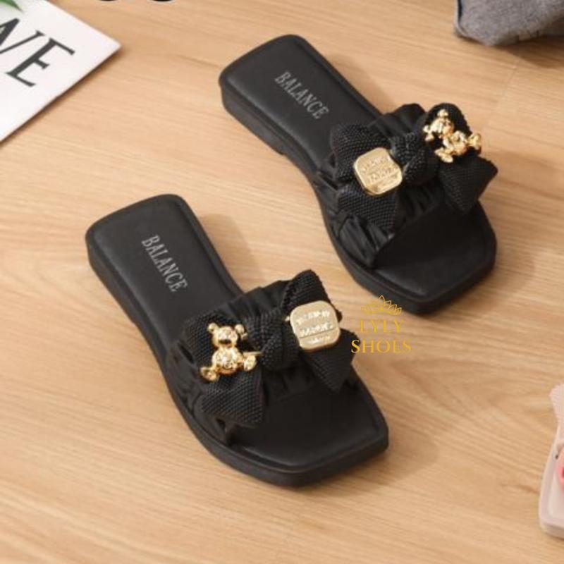 Sandal Wanita Balance Teplek Slop Motif Pita Cantik Nyaman Lentur Anti Slip Kuat 268x17 jelly 2