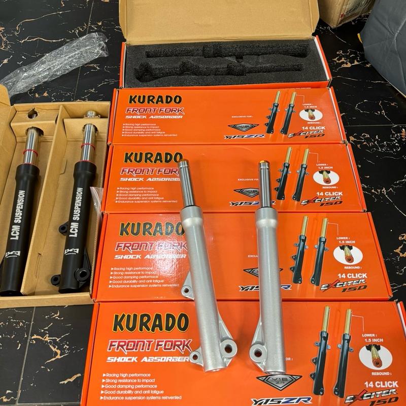 Phuộc trước S110 đĩa hiệu KURADO dành cho xe lên thắng đĩa, và xe Future led. Mẫu phuộc đã được cắt ty phuộc sẵn, có rãnh phuộc. (Bảo hành 6 tháng)