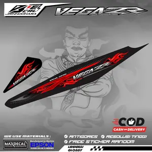 STRIPING STIKER VARIASI YAMAHA VEGA ZR MOTIF API MIX CARBON K1