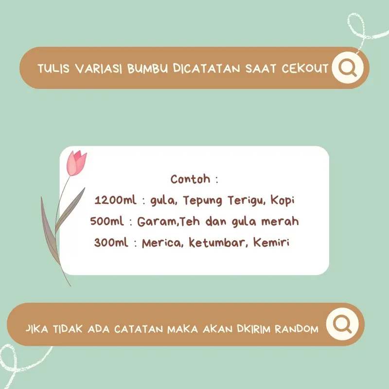 COD NEW PAKET HEMAT 6 TOPLES BUMBU TUTUP SILVER ALUMUNIUM FREE NEW LABEL (500ml+1200ml) 3