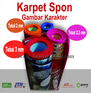 KARPET MOTIF KARAKTER tebal 2, 2,5 & 3 mm/KARPET PIKNIK/KARPET MURAH/ALAS TIKAR