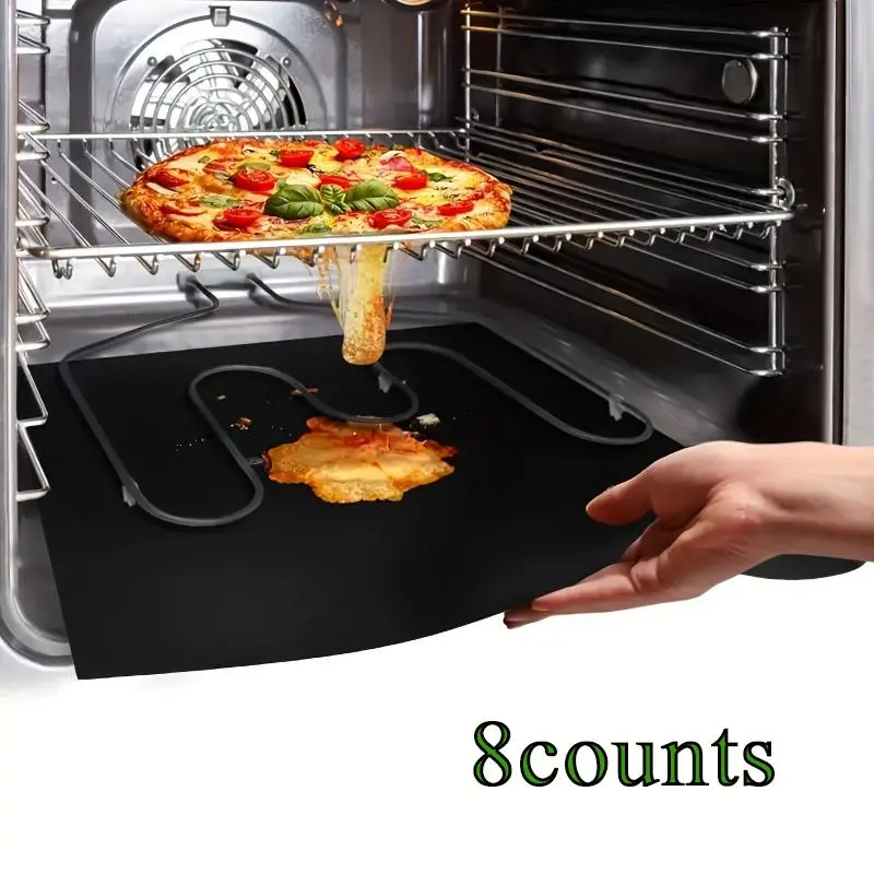 Reusable Non-stick Baking Mat, 8 Counts/set Durable Baking Mat, Baking Sheet Liner, Baking Mat for Oven, Gas Oven, Kitchen Baking Supplies 0