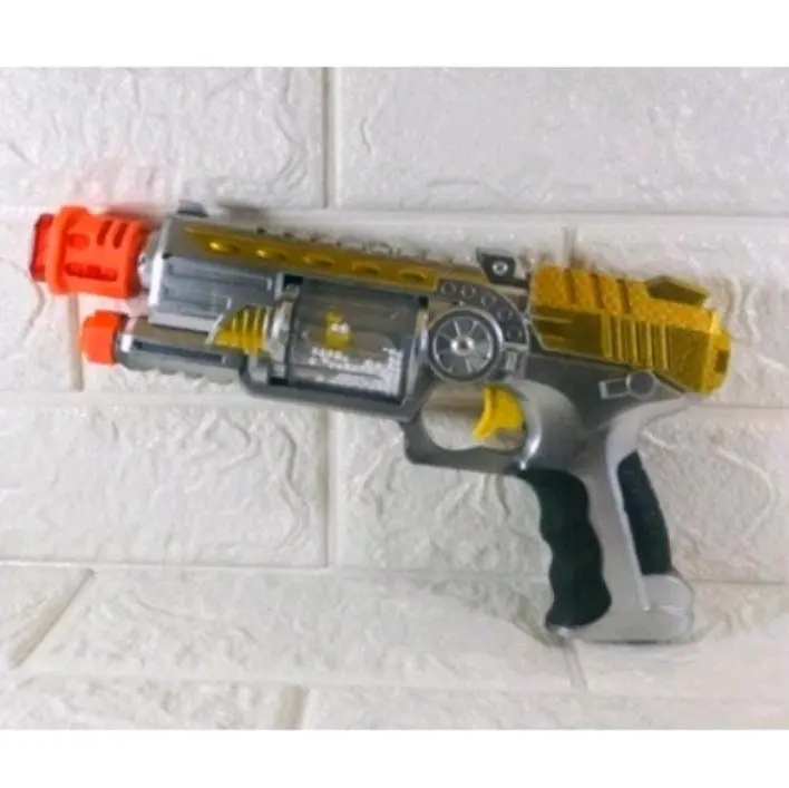 Mainan Anak Laki Laki Tembak Laser Bisa Nyala CF-927 Mainan Anak Tembak Laser Gun Dengan Lampu Dan Suara Terbuat Dari Plastik Panjang 26 Cm Toy 4