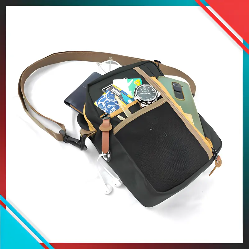 AUF Rotax Tas Slempang Pria Kecil Simpel Elegan | Sling Bag Cowok Fashion Korean Style | Tas Pria Mini Keren | Tas Selempang Cowo Distro 5