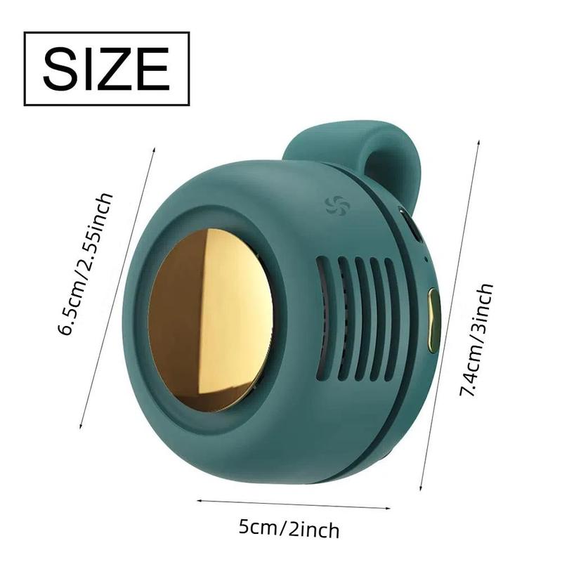 Product Introduction of Portable Silent Mini Bladeless Electric Fan, 360° Rotatable Small Personal Fan with Clip, Rechargeable Rotating Fan for Outdoor & Travel & Office 13