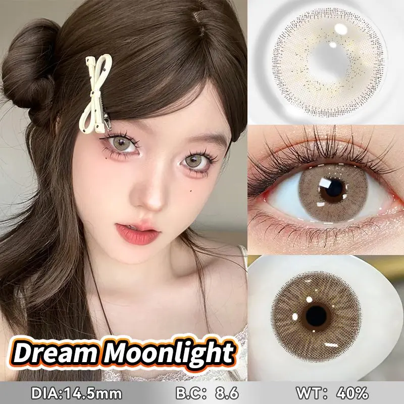 [Only 16800/pasang] Mysticeyes softlens Magic seri softlens arabic look Colored Contact Lenses 14.0mm-14.5mm 1