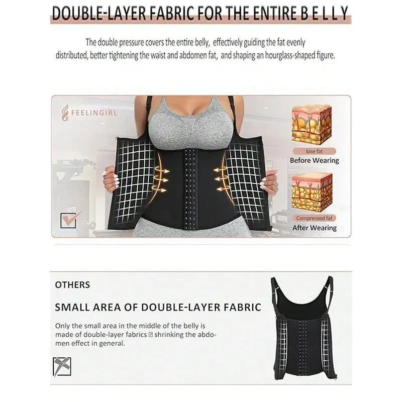 Women's Waist Trainer, Adjustable Waist Cincher, Workout Sweat Body Shaper, Tummy Control Shaper for Women 3