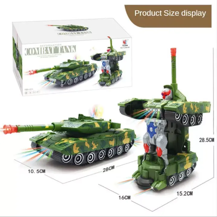 MAINAN COMBAT TANK DEFORMATION 99 CLASSIC 2 IN 1 MUSIK LAMPU 3