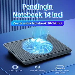 YLV Cooling Pad RGB Light Laptop Kipas Laptop Cooling Pad  Pendingin Laptop Silent - M19 For Gaming Laptops Computer 10-14 Inci.