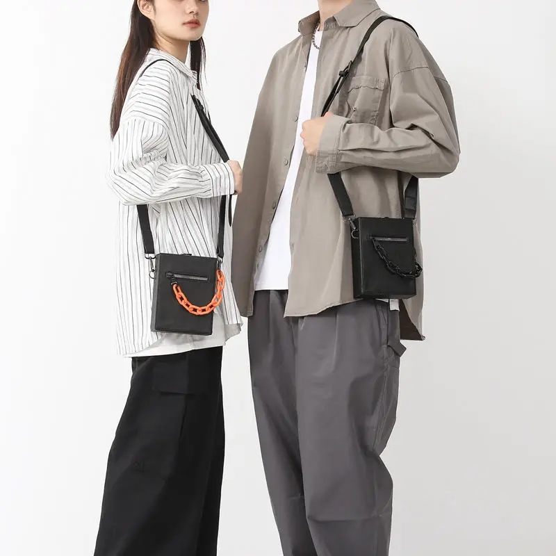 Túi Messenger, Phong Cách Độc Đáo Cho Bé Trai, Túi Xách, Thương Hiệu Thời Trang Nam Cao Cấp, Đựng Điện Thoại Di Động, Đeo Vai, Túi Hộp Vuông Nhỏ 3