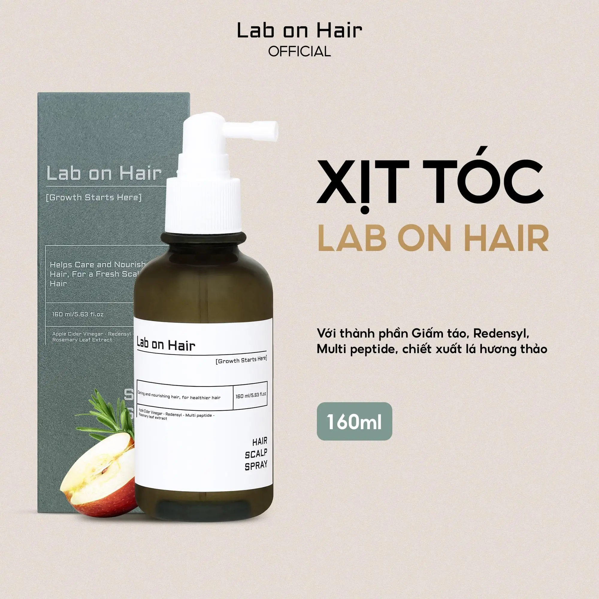 Xịt Dưỡng Tóc Hỗ Trợ Cải Thiện Tình Trạng Gãy Rụng Lab On Hair Chất Dinh Dưỡng Cho Tóc Chăm Sóc Tóc