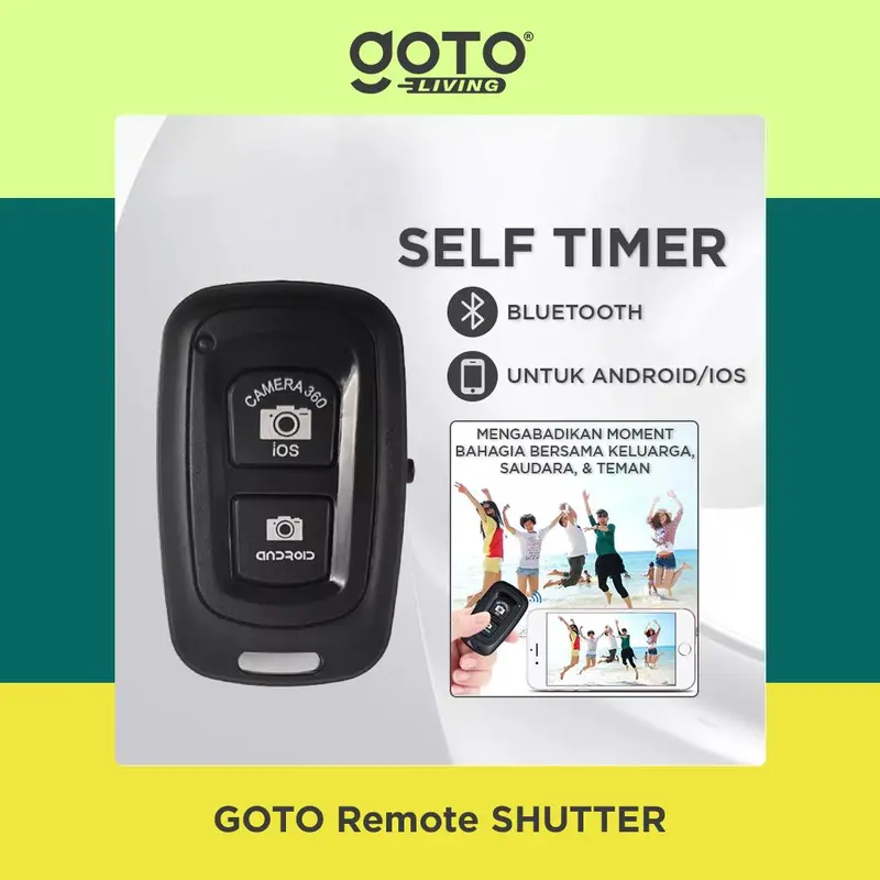 Goto [COD] Shutter Remote Bluetooth Kamera Hp Remot Selfie Camera Smartphone 1