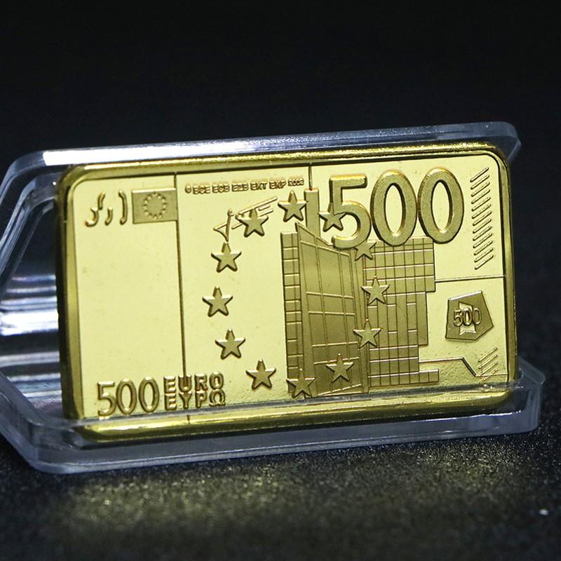 codEuropean 500 Euro Gold Bar 1oz Gold Bullion 24K Gold-plated - TikTok ...