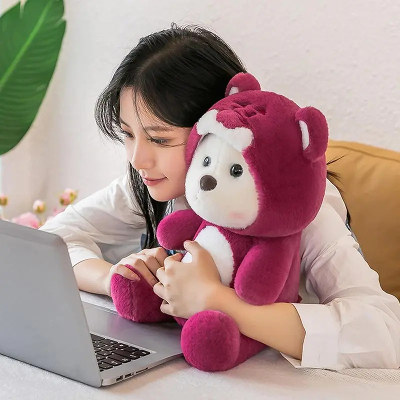 Boneka Teddy Bear Kostum Hoodie Beruang Lotso Viral Hadiah Dolls 7