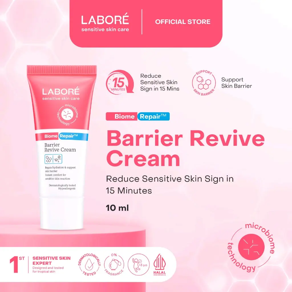 LL - Mini Size LABORE Sensitive Skin Care BiomeRepair Barrier Revive Cream 10ml