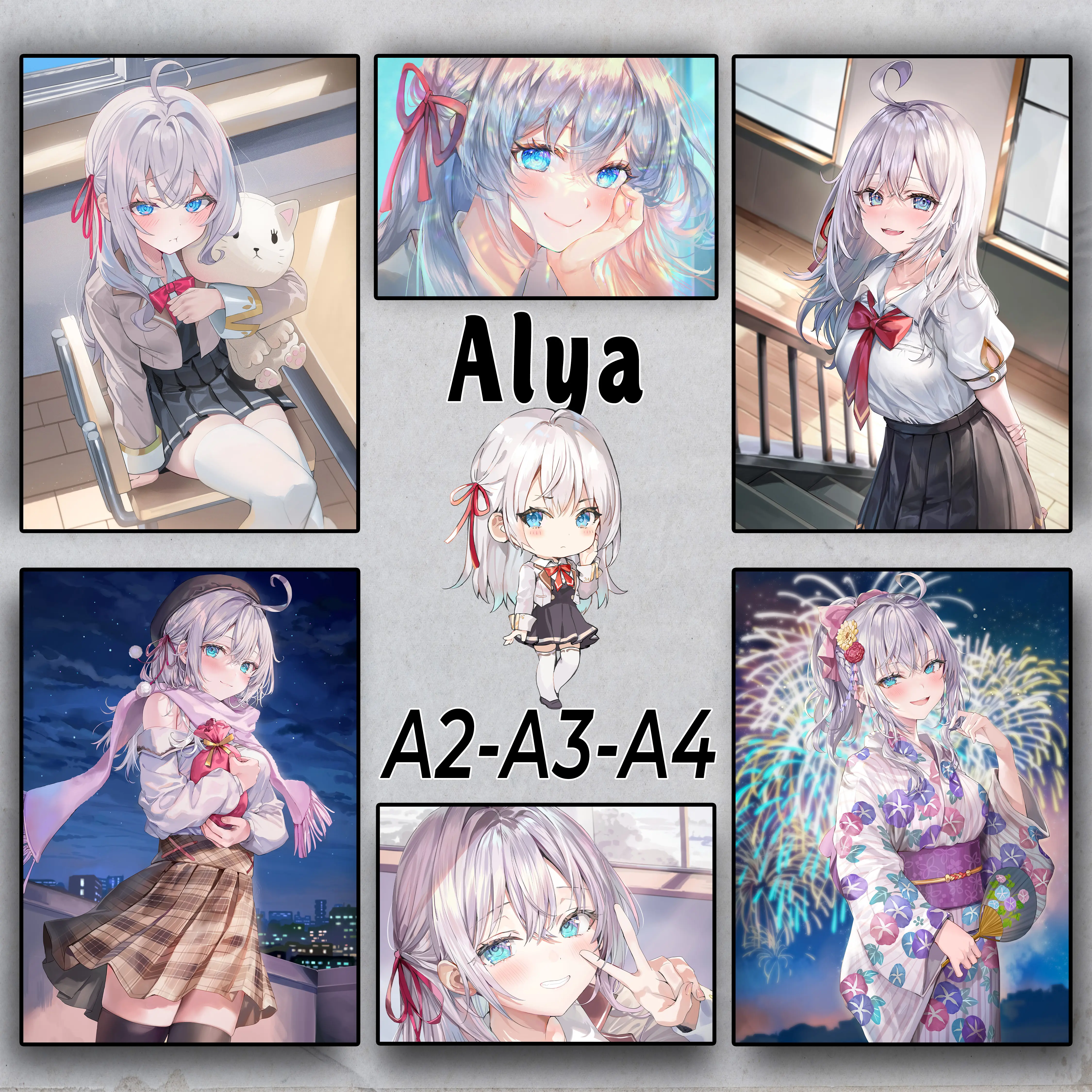 Alya - Poster Anime - Dán tường | Alisa Mikhailovna Kujo | Roshidere!