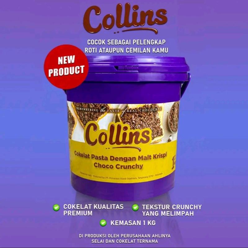 Collins Coklat Pasta dengan Malt Krispi Choco Crunchy 1 kg 6