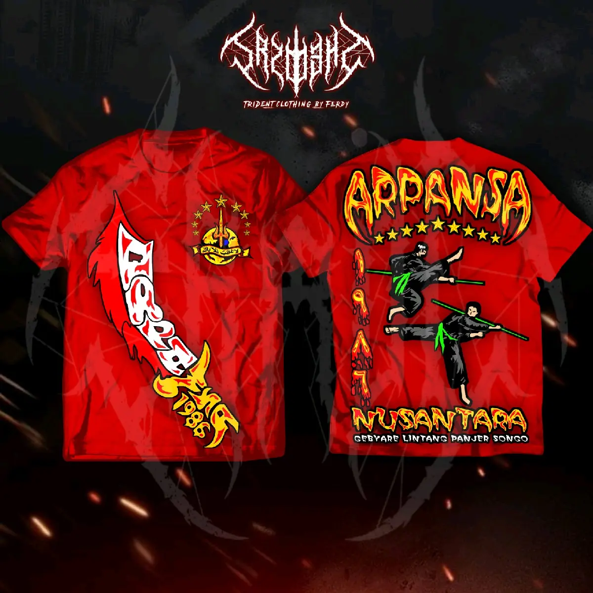 KAOS PAGAR NUSA LAWASAN ARPANSA A2 FULL PUNGGUNG unisex bisa dipakai cewek/cowok