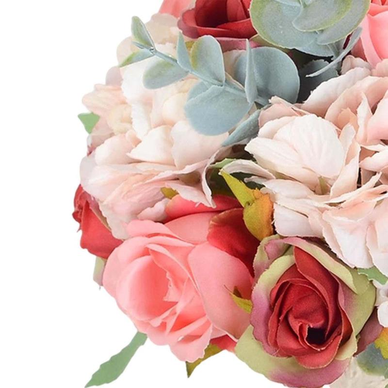 Product Introduction of Bridal Wedding Bouquet Silk Flower Bouquet Handmade Artificial Flowers Bridal Hand Flower for Ceremony Anniversary Decorations 2