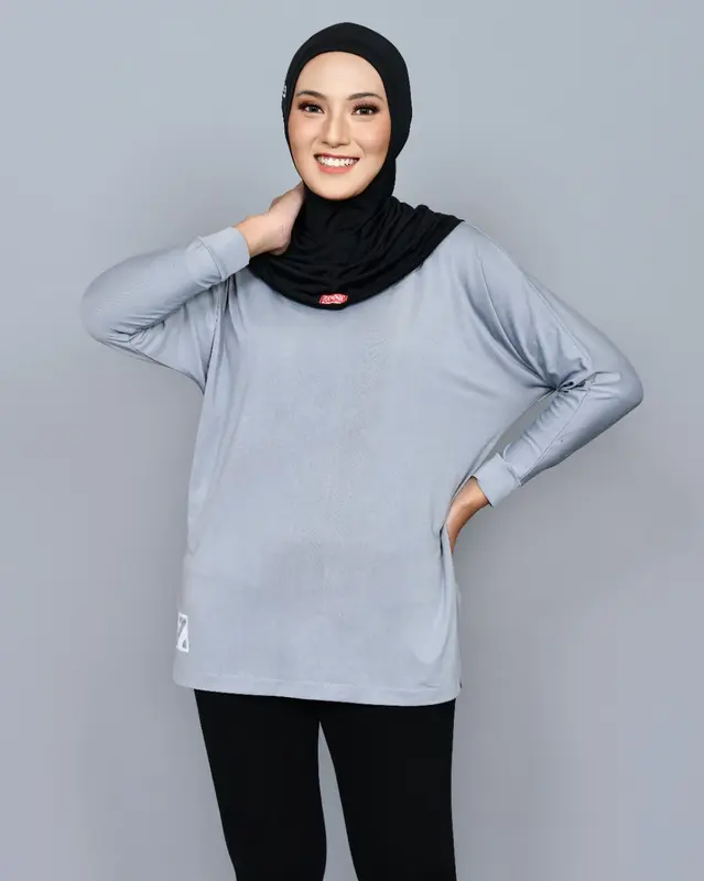 Zeea Baju Olahraga Muslimah Baju Gym Wanita Hijab Polos Inner Farah Muslim Panjang 3