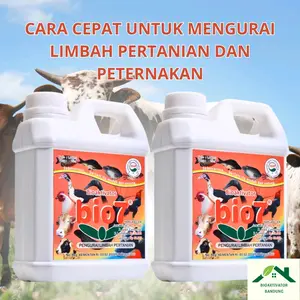 Bio7 Pengurai Limbah Pertanian Pupuk Organik cair hayati bioaktivator alami kemasan 1 Liter Tanaman