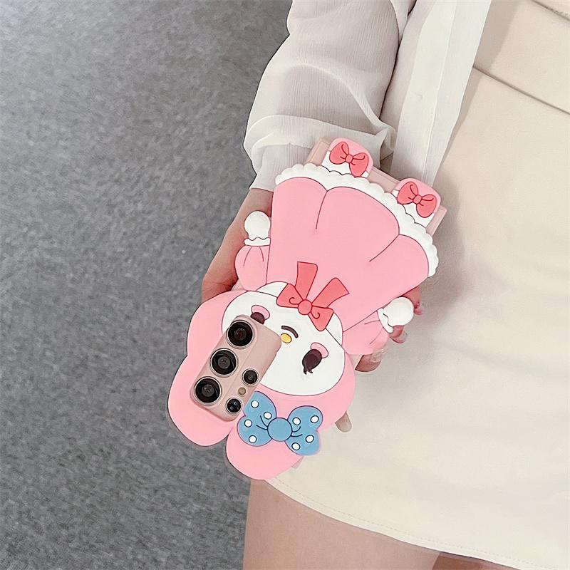 Product Introduction of Cartoon Casing For Samsung Galaxy A55 A35 A25 A15 A24 A23 4G A54 A34 A73 A53 A33 A13 A14 A22 A32 5G Phone Case Soft TPU 3D Cute Melody Wing Bear Anti-falling Silicone Protective Cover 16