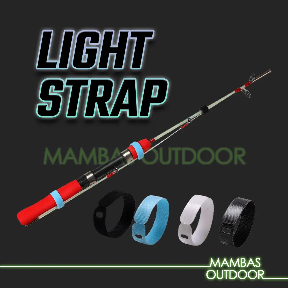 Light Strap Rod Tie Fishing Pancing Accesories Magic Tape Ikat Joran Ikan Organizer Wrap Band Belt Lure Tackle Tool