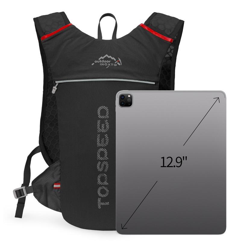 Unisex Colorblock & Letter Print Sports Water Backpack without Hydration Bladder, Sporty Lightweight Backpack for Running Cycling Hiking Skiing Camping, Running Vest, Sports & Outdoor Accessories 3