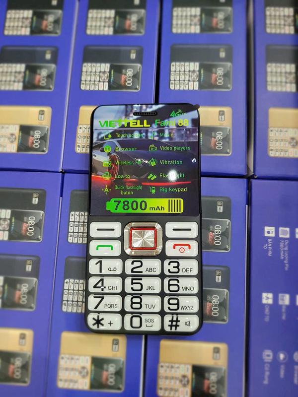 Điện thoại Người già, Viettell MIDG518/G510 Mầu Random Hỗ trợ 4G bảo hành 12 tháng hàng chính hãng Mobile Phone Sim Nghe Nhạc