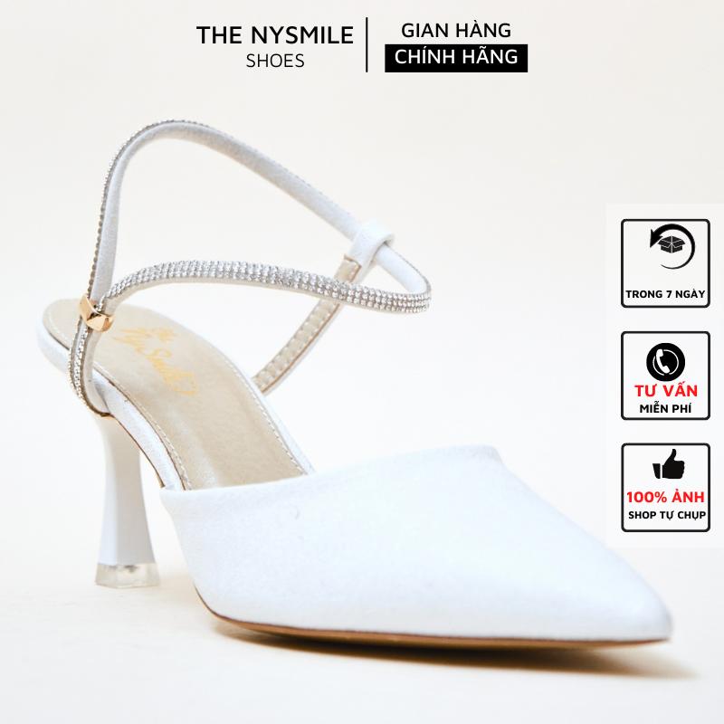  Giày cao gót 7cm quai hậu đính đá - The NySmile - ONIS 