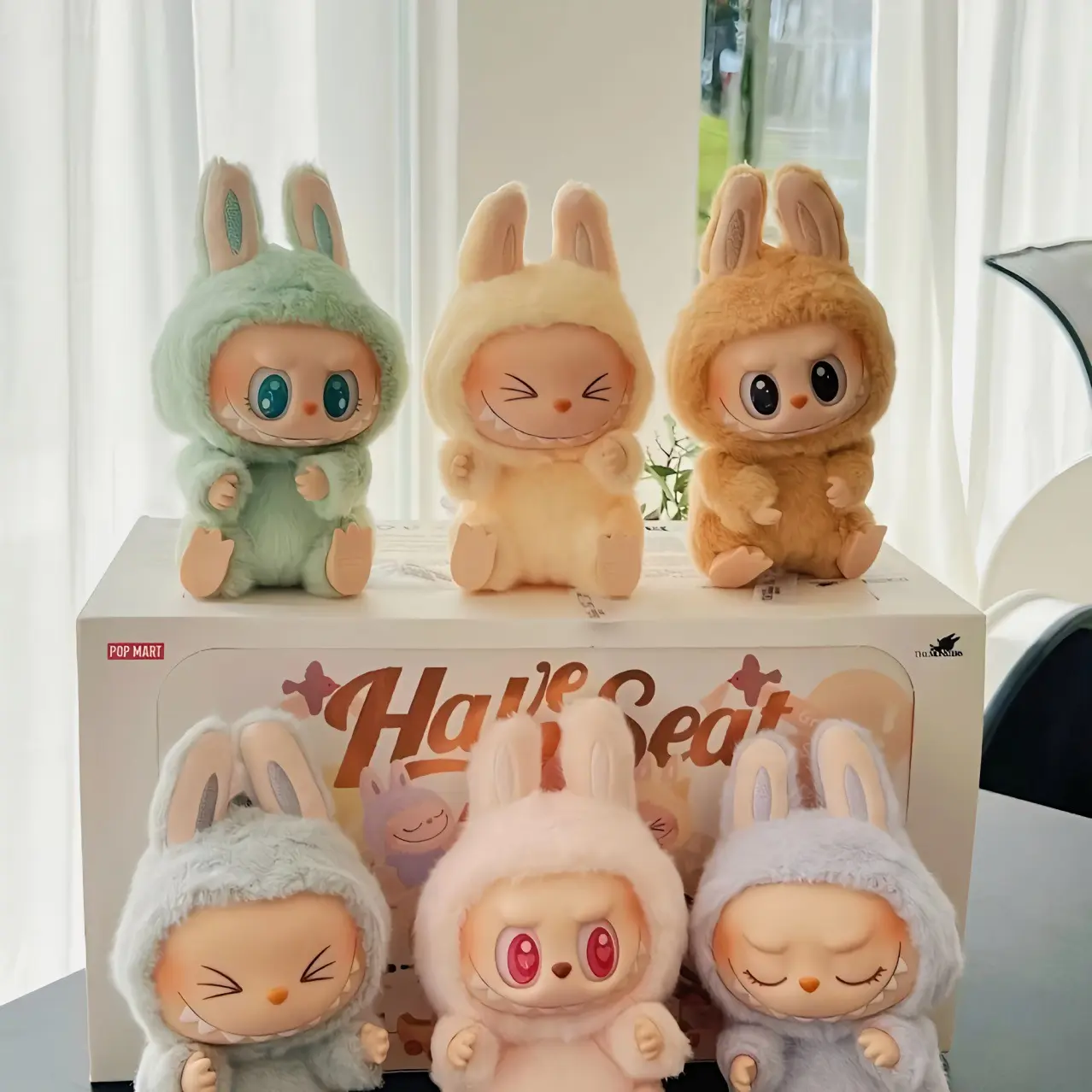 LABUBU Gen 2 Adorable Macaron Bubble Series Premium Vinyl Face Collectible Plush Doll