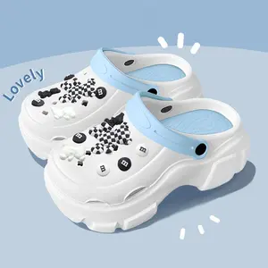 MBH 5.5cm Anak-anak Sandal Gaya Baru untuk Anak Perempuan Luar Classic Mega Crush Clog Wanita Cross Kodok EVA