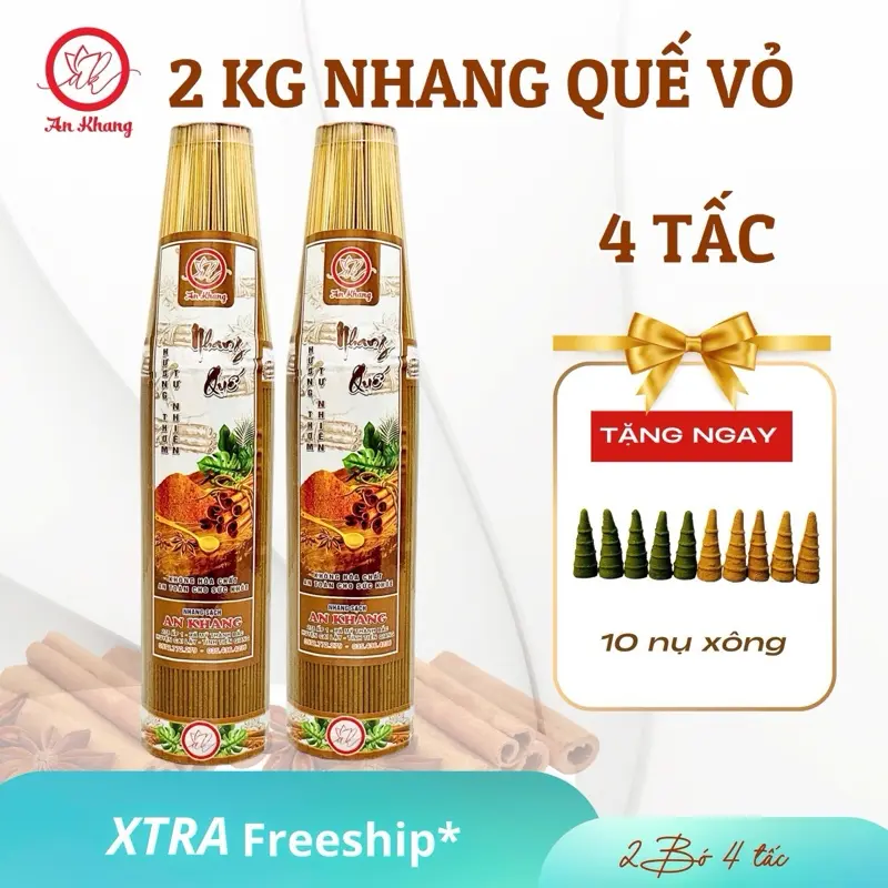 [ QUẾ VỎ ] ComBo 2 Kg Nhang Quế Vỏ Hơn 1200 Cây Thơm Dịu Nhẹ ( Thơm dịu nhẹ) nhang  que
