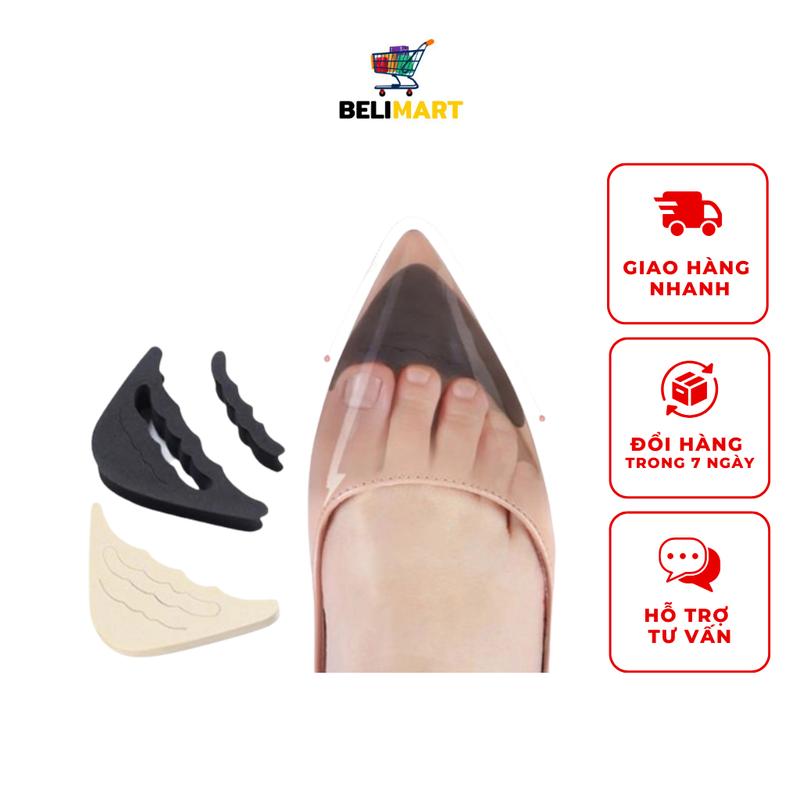 Lót mũi giày chống rộng nam nữ, độn mũi giày tây, cao gót, thể thao, jordan, sneaker Belimart PK50 Cao Su Miếng Lót Giày