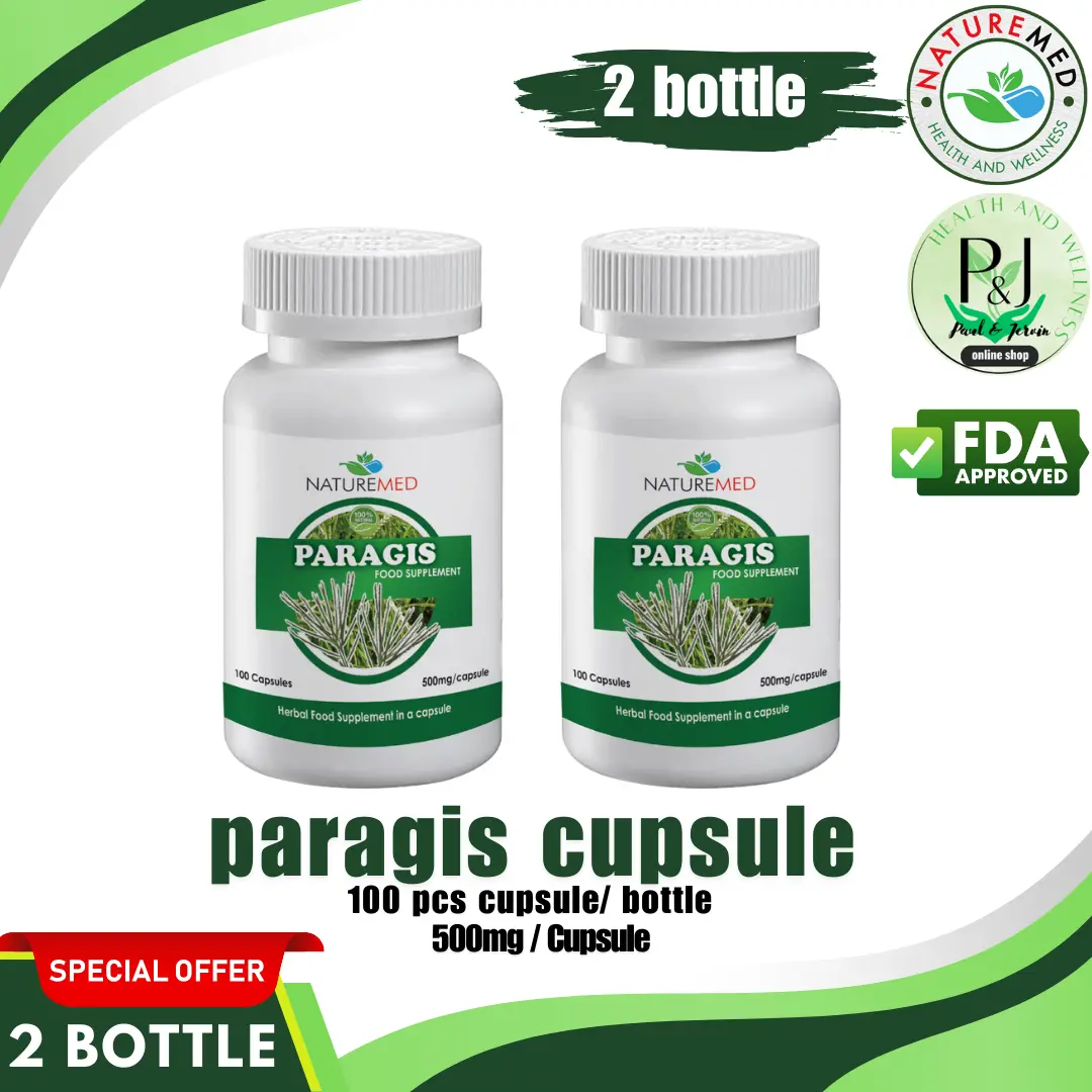 2 Bottles NatureMed Paragis Capsule (100 pcs capsule/bottle) - TikTok ...