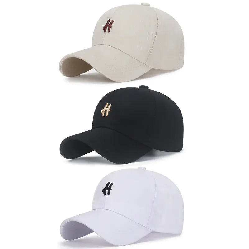 Women Letter H Baseball Cap Hip Hop Adjustable Hats